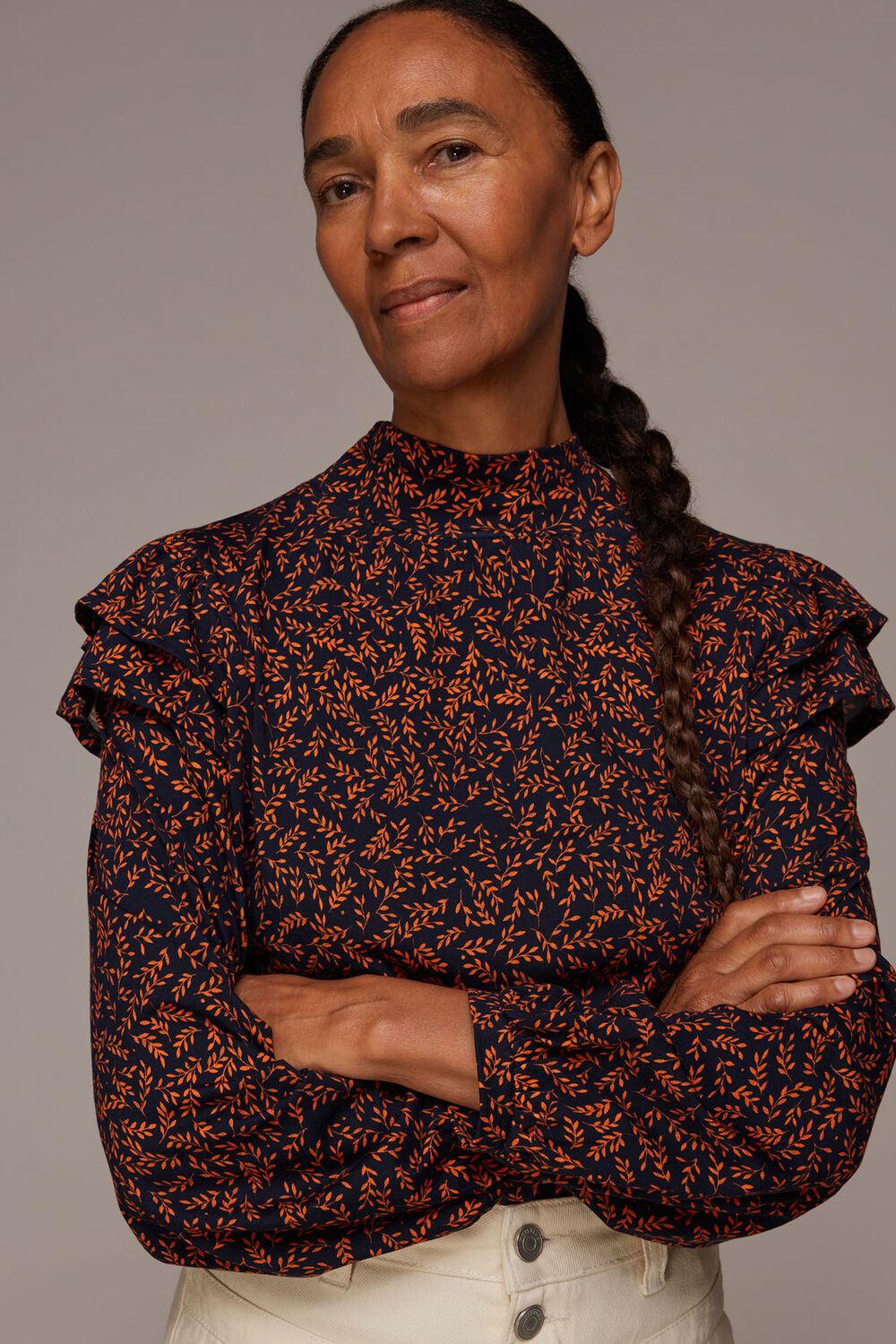 Autumn Leaves Jersey Top