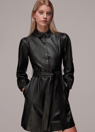 Phoebe Short Leather Dress