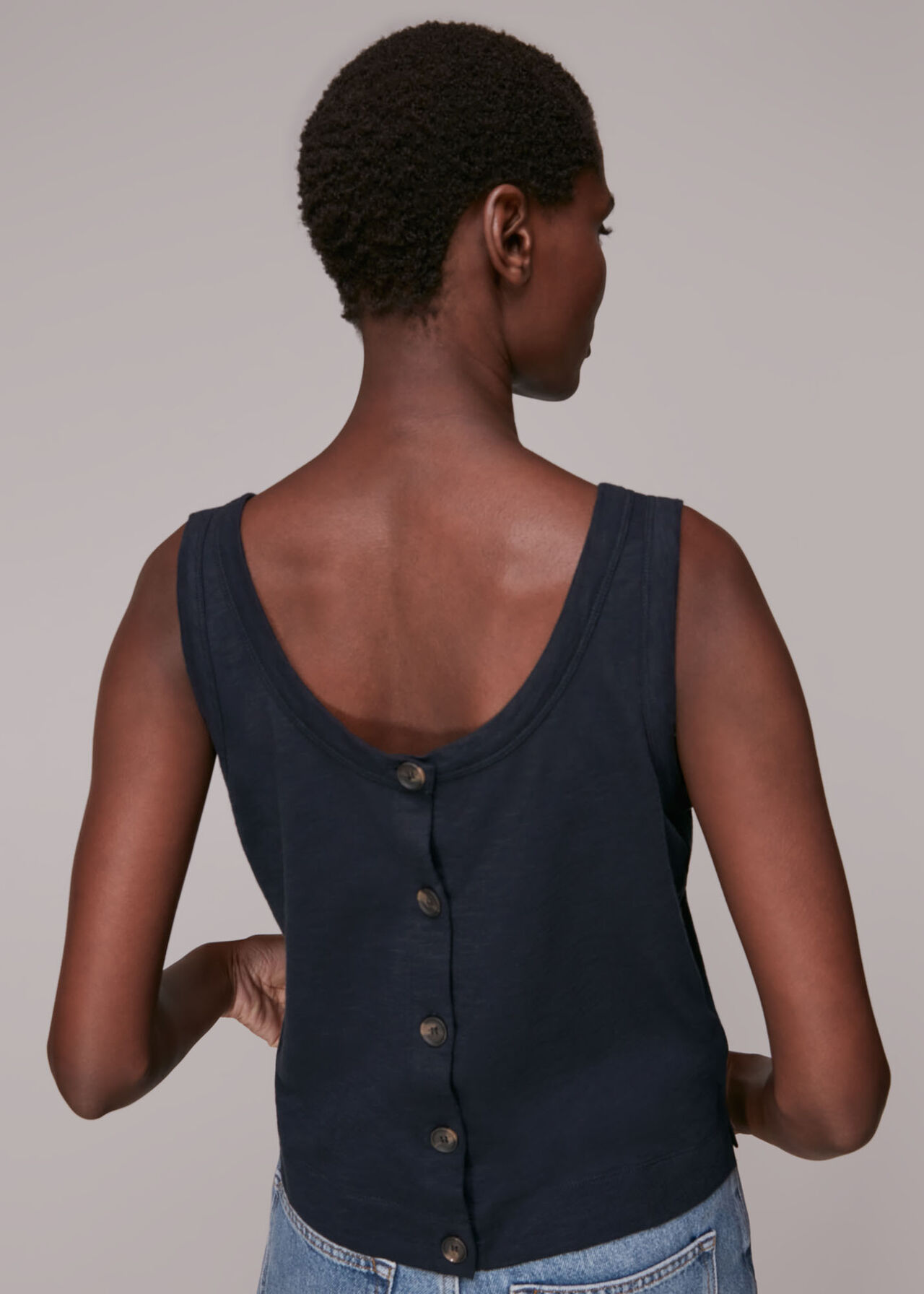 Reversible Button Up Tank Top