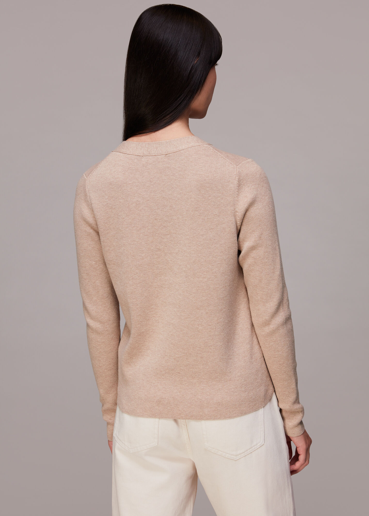Neutral Slimline Cardigan WHISTLES