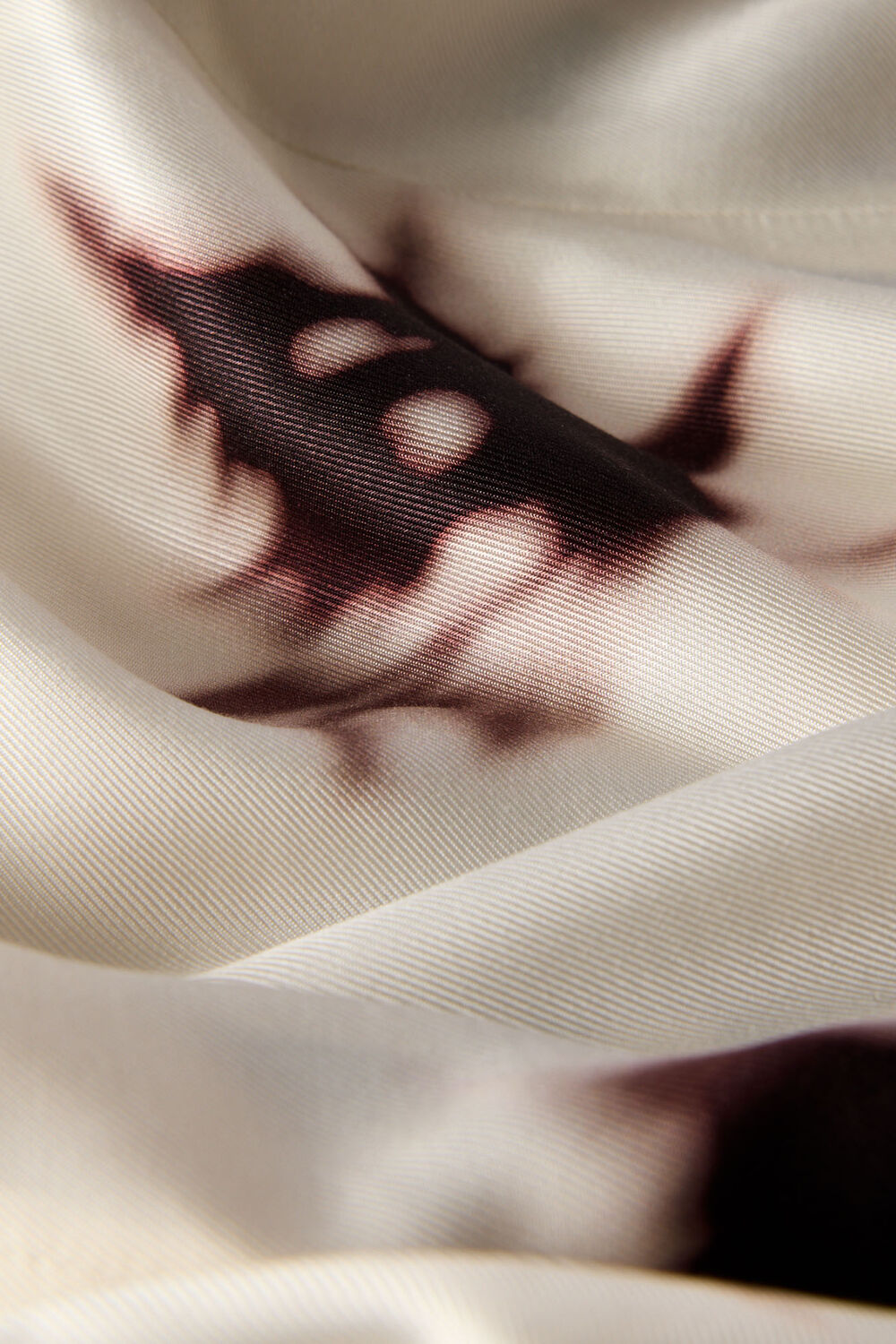 Ivory Shadow Floral Viscose Blouse