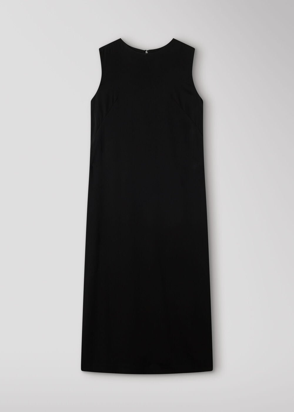 Black Fringe Back Midi Dress