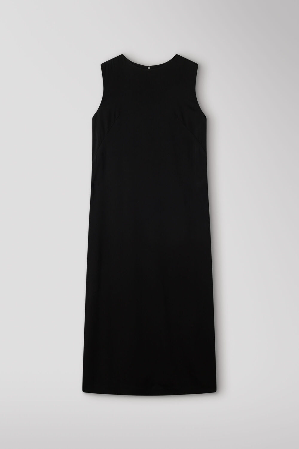 Black Fringe Back Midi Dress