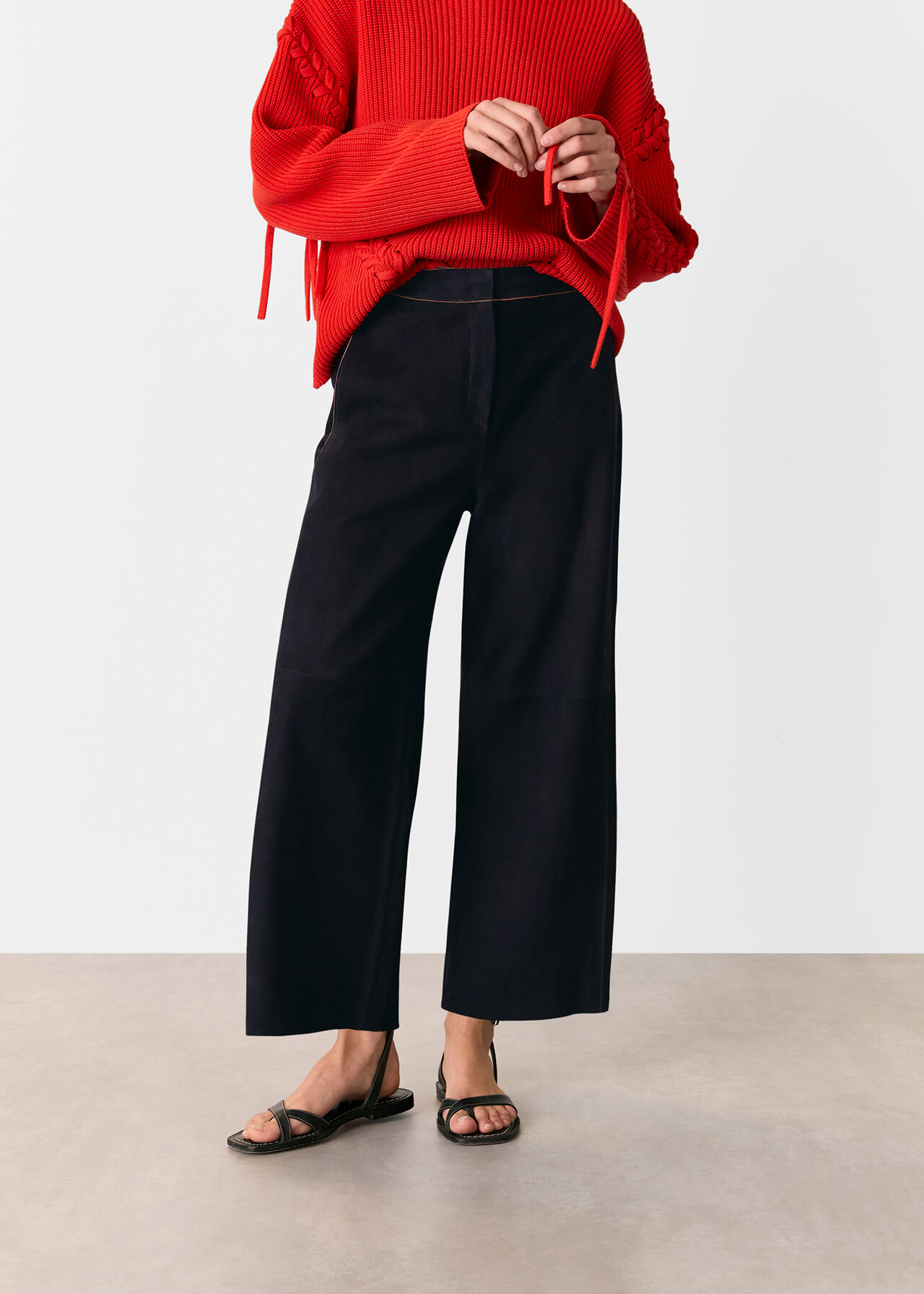 Suede Western Trousers