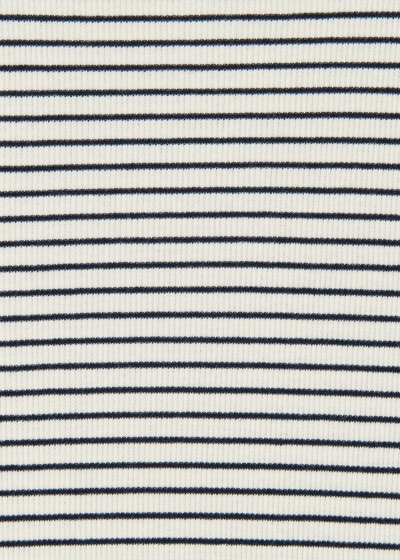 Stripe Detail High Neck Top