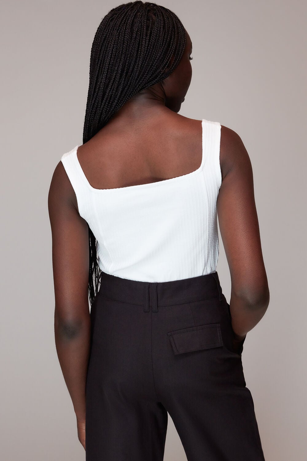 Square Neck Rib Tank