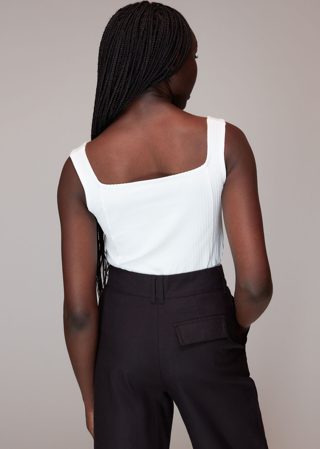 Square Neck Rib Tank