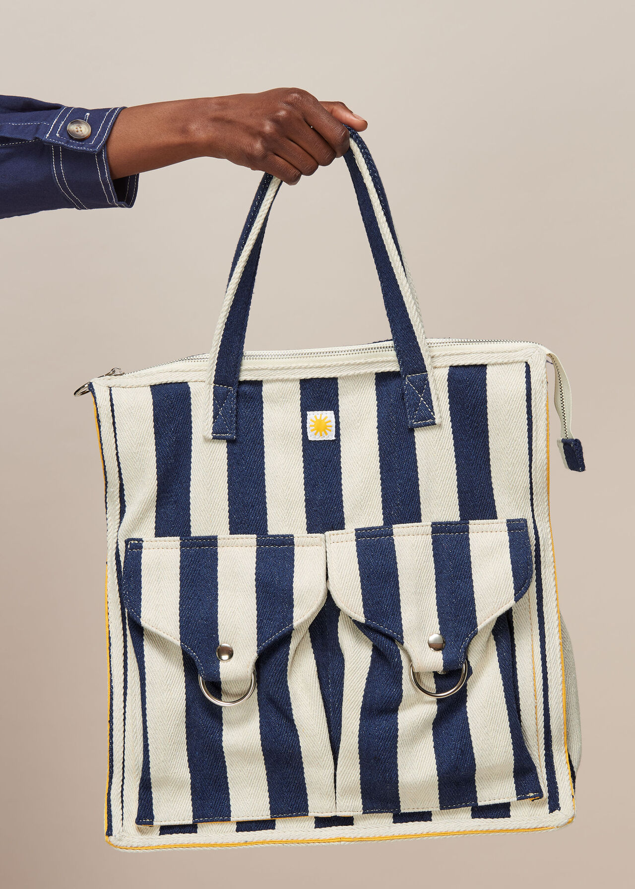 LF Markey Stripe Shopper Bag