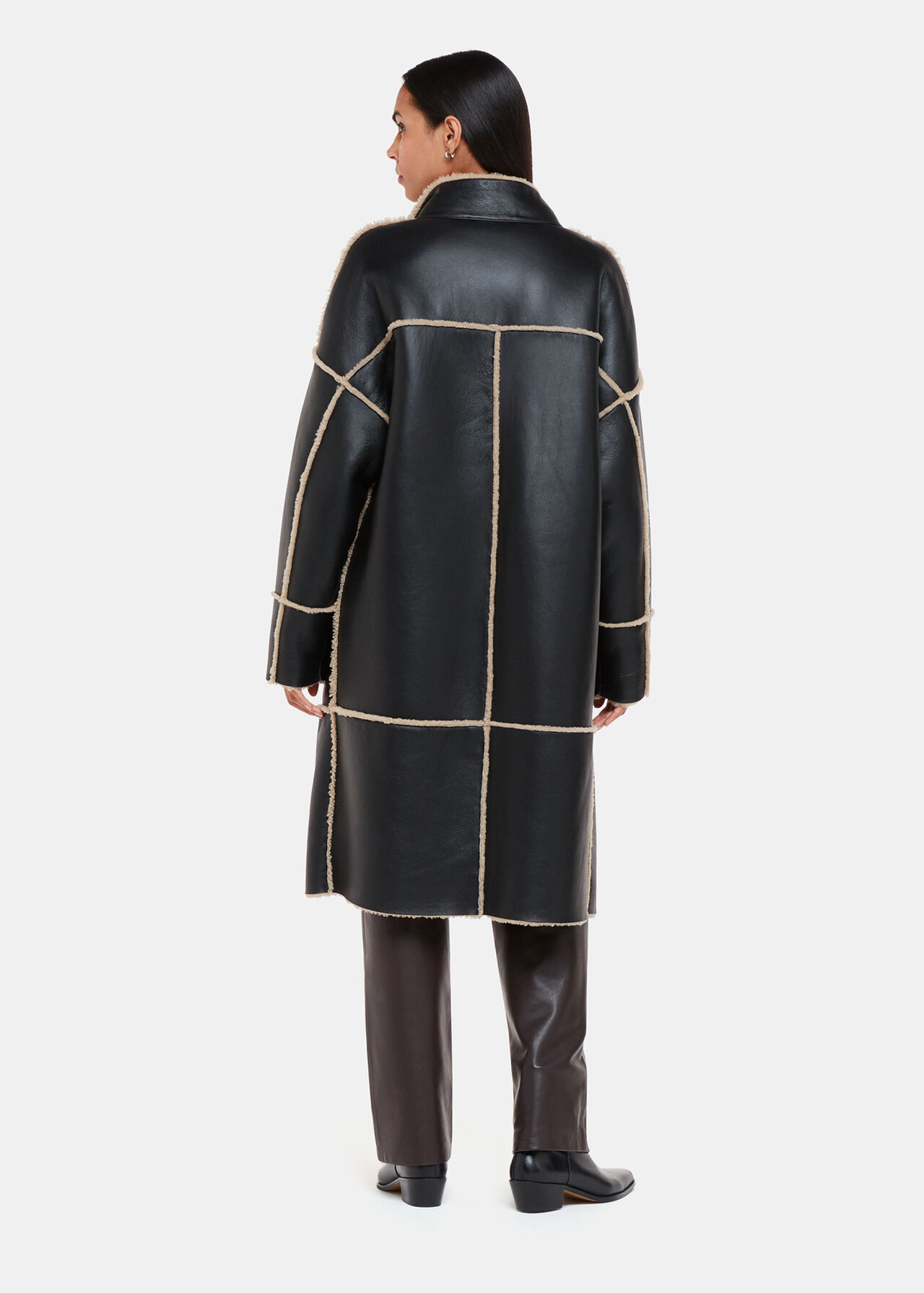 Zo Reversible Shearling Coat