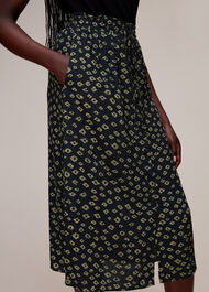 Abstract Gem Print Skirt