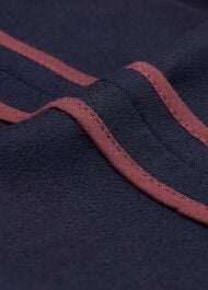 Ponte Side Stripe Jumpsuit