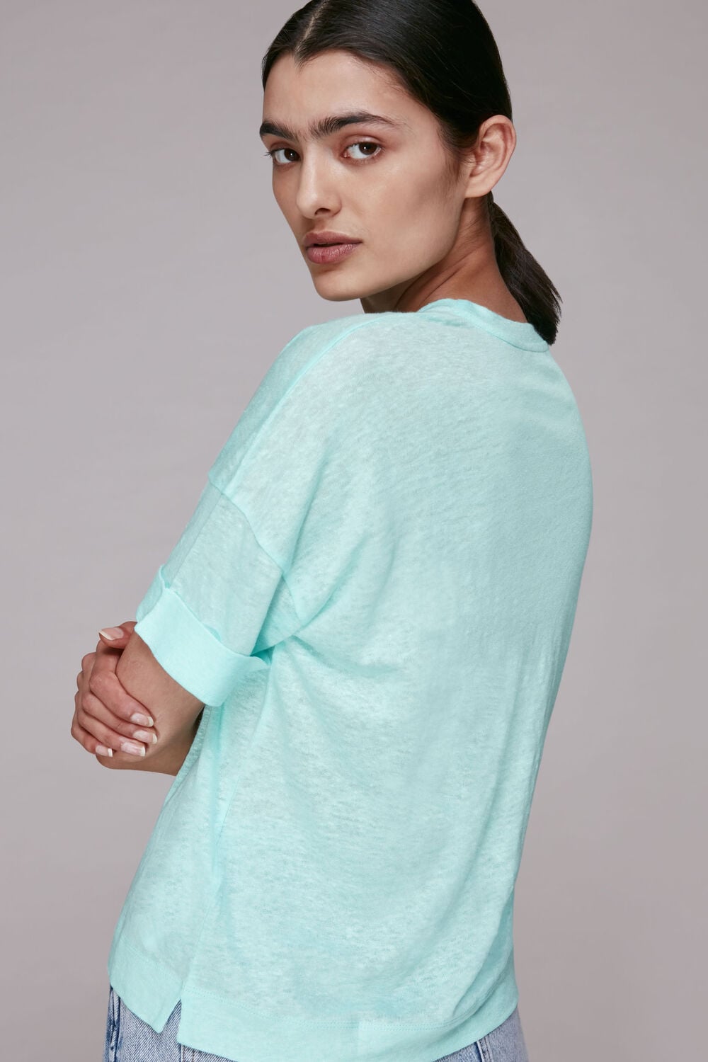 Linen Pocket Top