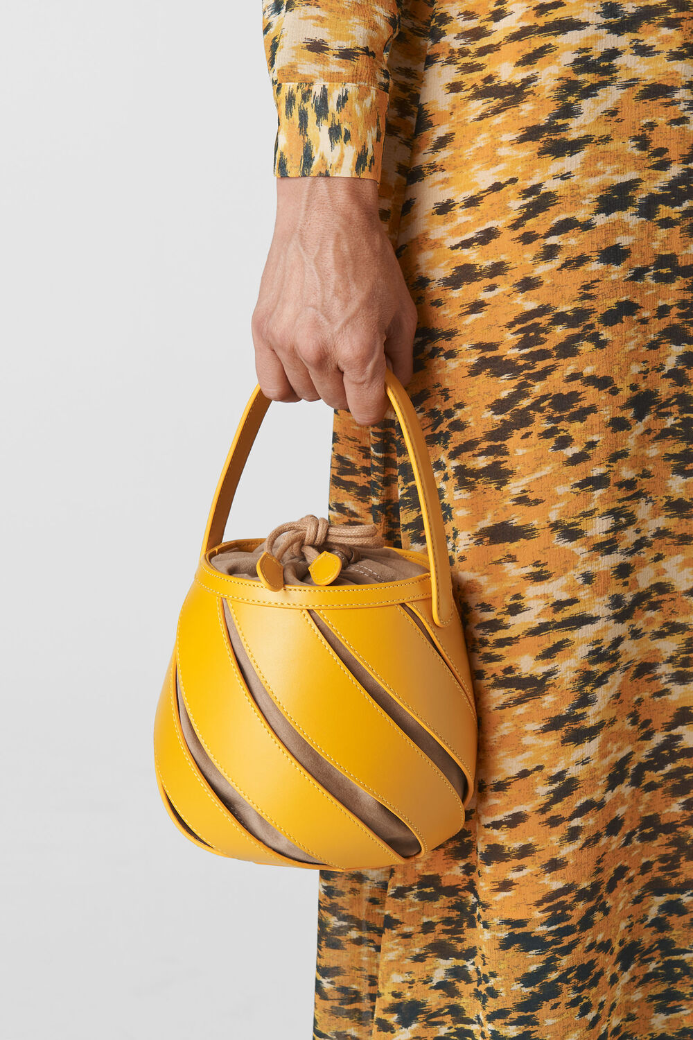 Whistles x Mlouye Helix Bag Yellow
