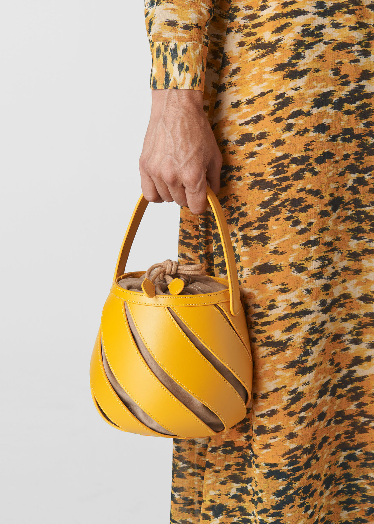 Whistles x Mlouye Helix Bag Yellow