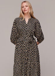 Twisting Tulips Trapeze Dress