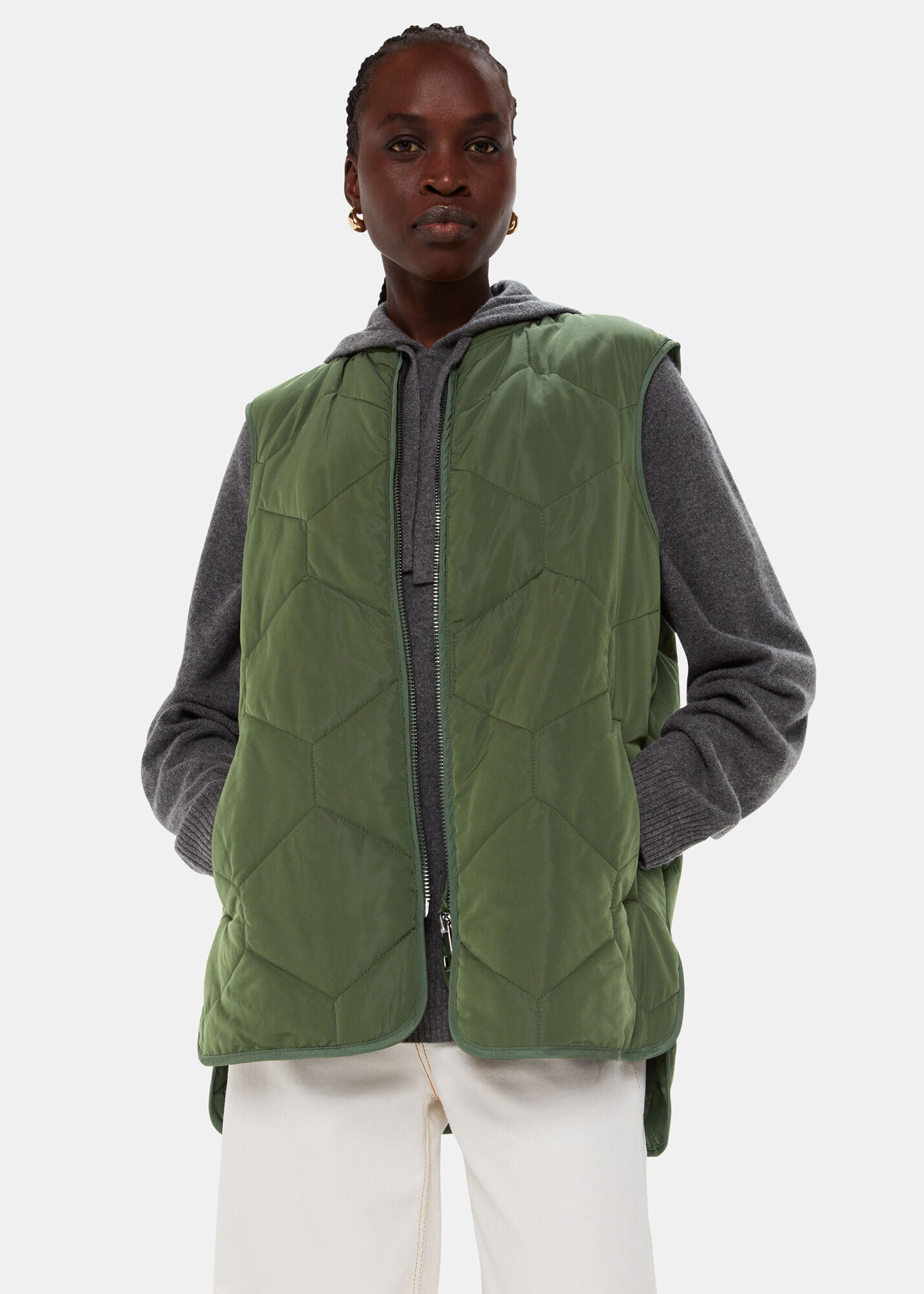 Women s Gilets Sleeveless Puffer Quilted Whistles UK