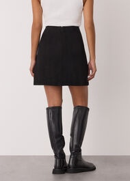 Petite Suede A Line Skirt