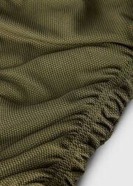 Textured Side Ruched Swimsuit