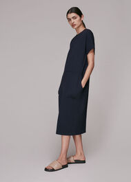 Elsie Button Back Jersey Dress