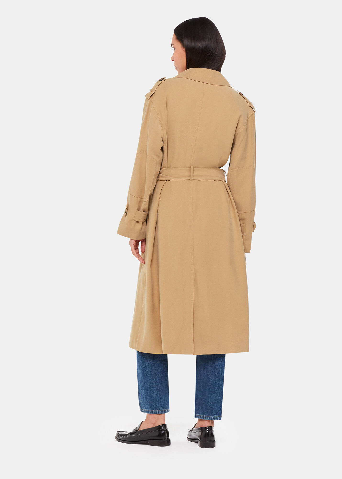 Neutral Riley Trench Coat WHISTLES