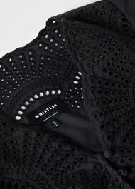 Cotton Broderie V Neck Dress