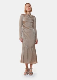 Luna Cowl Neck Midi Dress