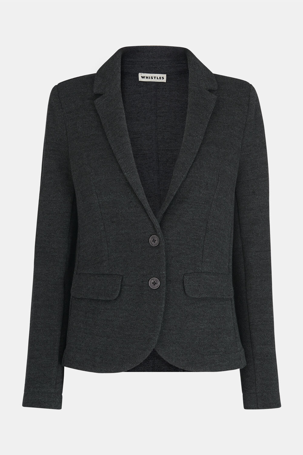 Dark Grey Slim Jersey Jacket