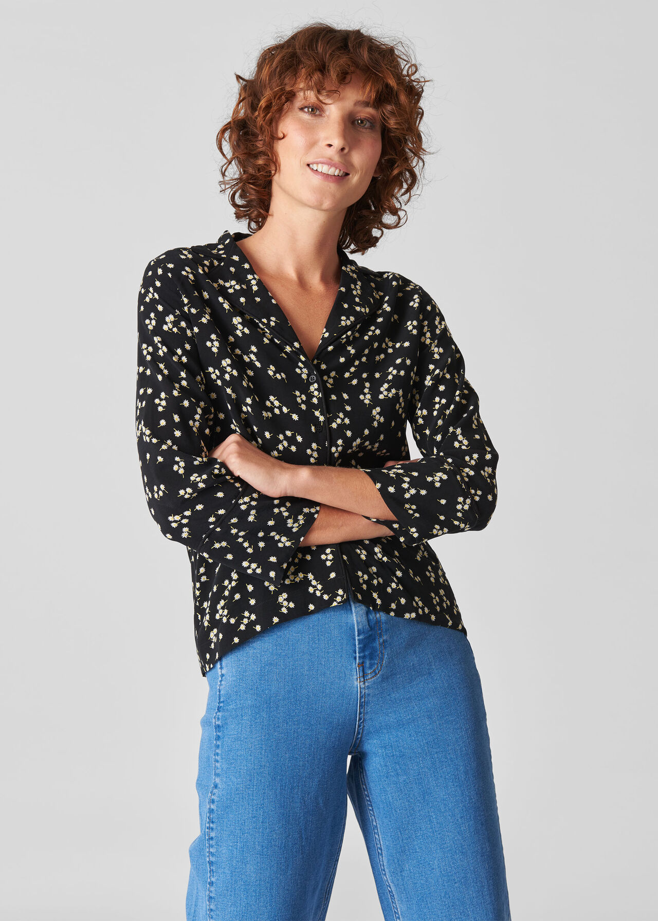 Daisy Print Pyjama Shirt