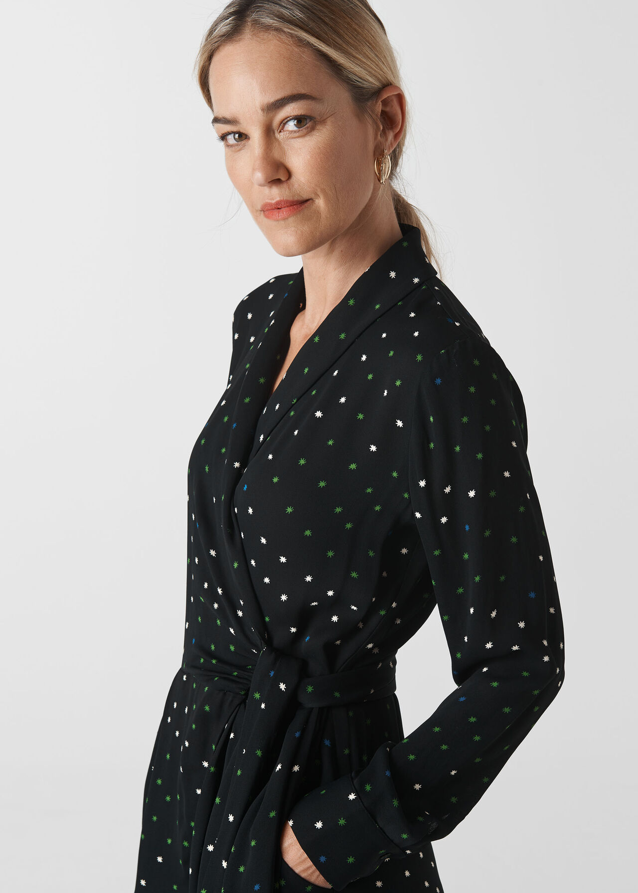 Star Print Jumpsuit Black/Multi