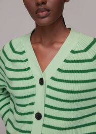 Stripe Cotton Cardigan