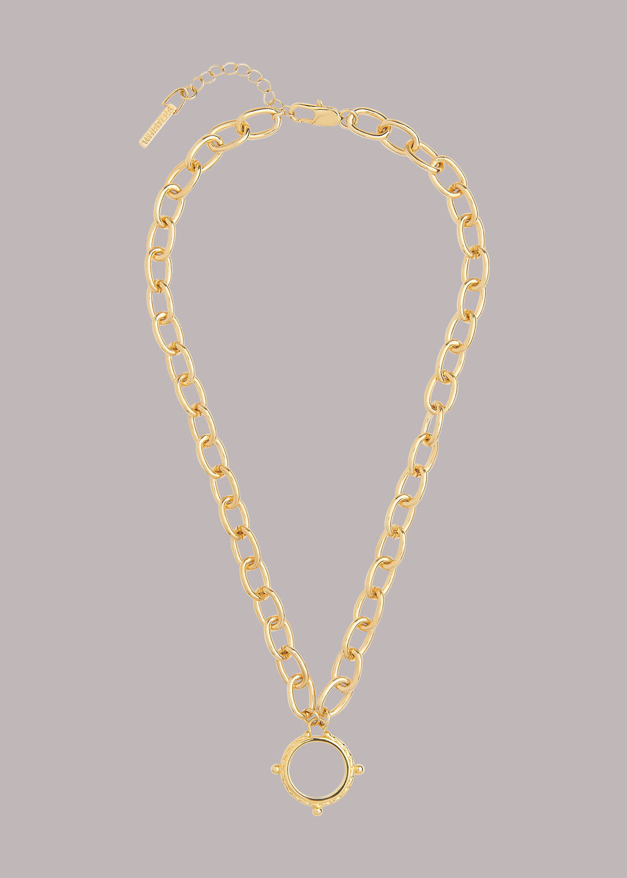Circle Pendant Chain Necklace