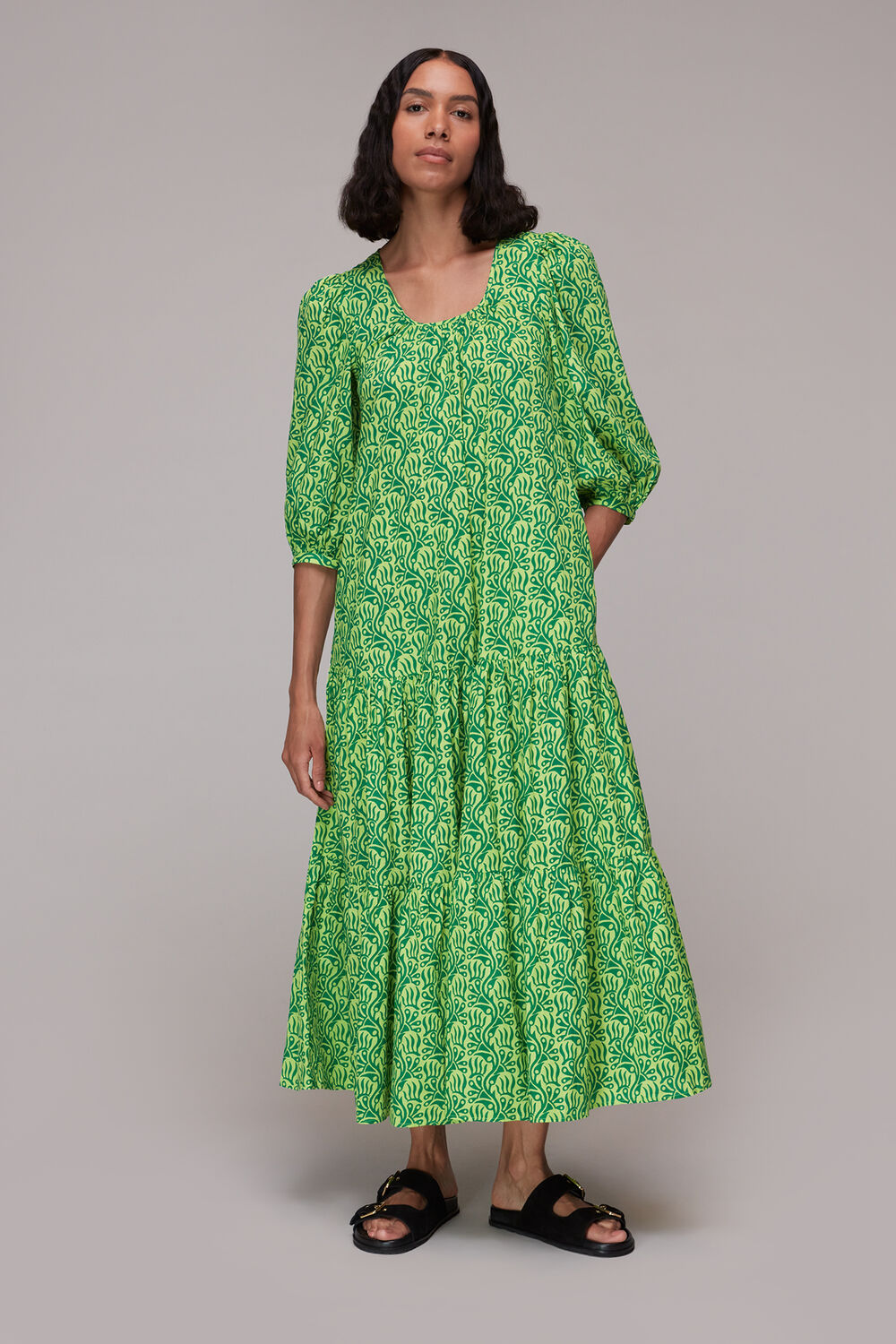 Climbing Vine Trapeze Dress