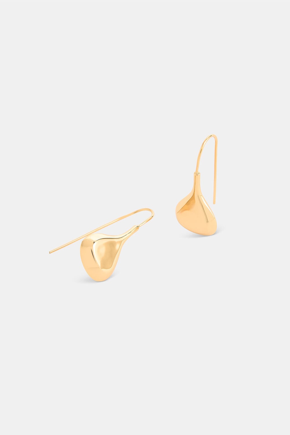 Flat Teardrop Wire Earring