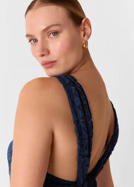 Lace Tie Back Maxi Dress
