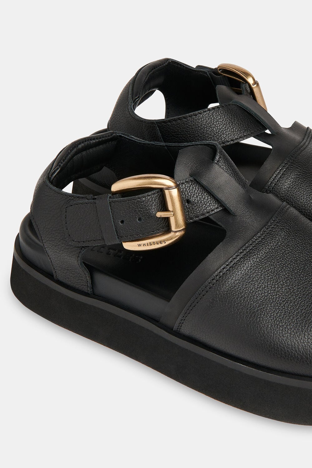 Black Khai Chunky Buckle Sandal