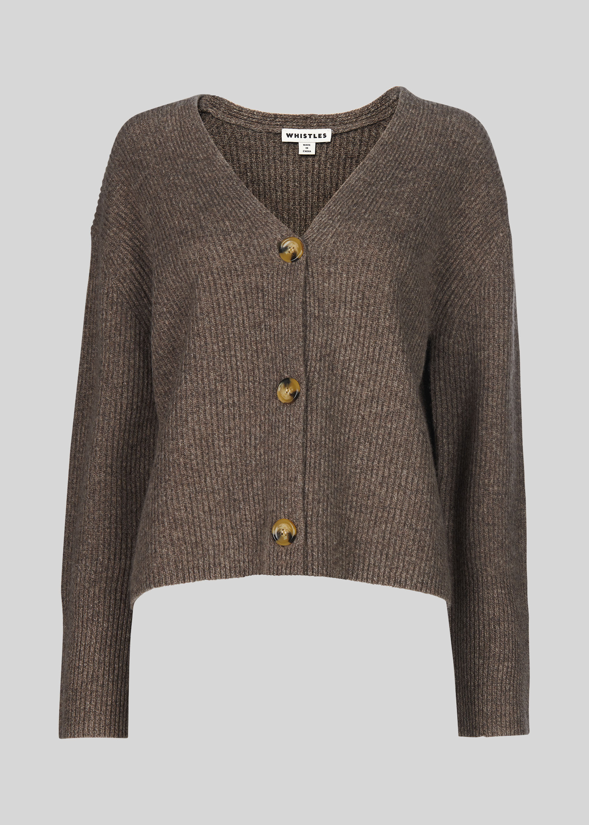 Oatmeal Chunky Yak Mix Cardigan