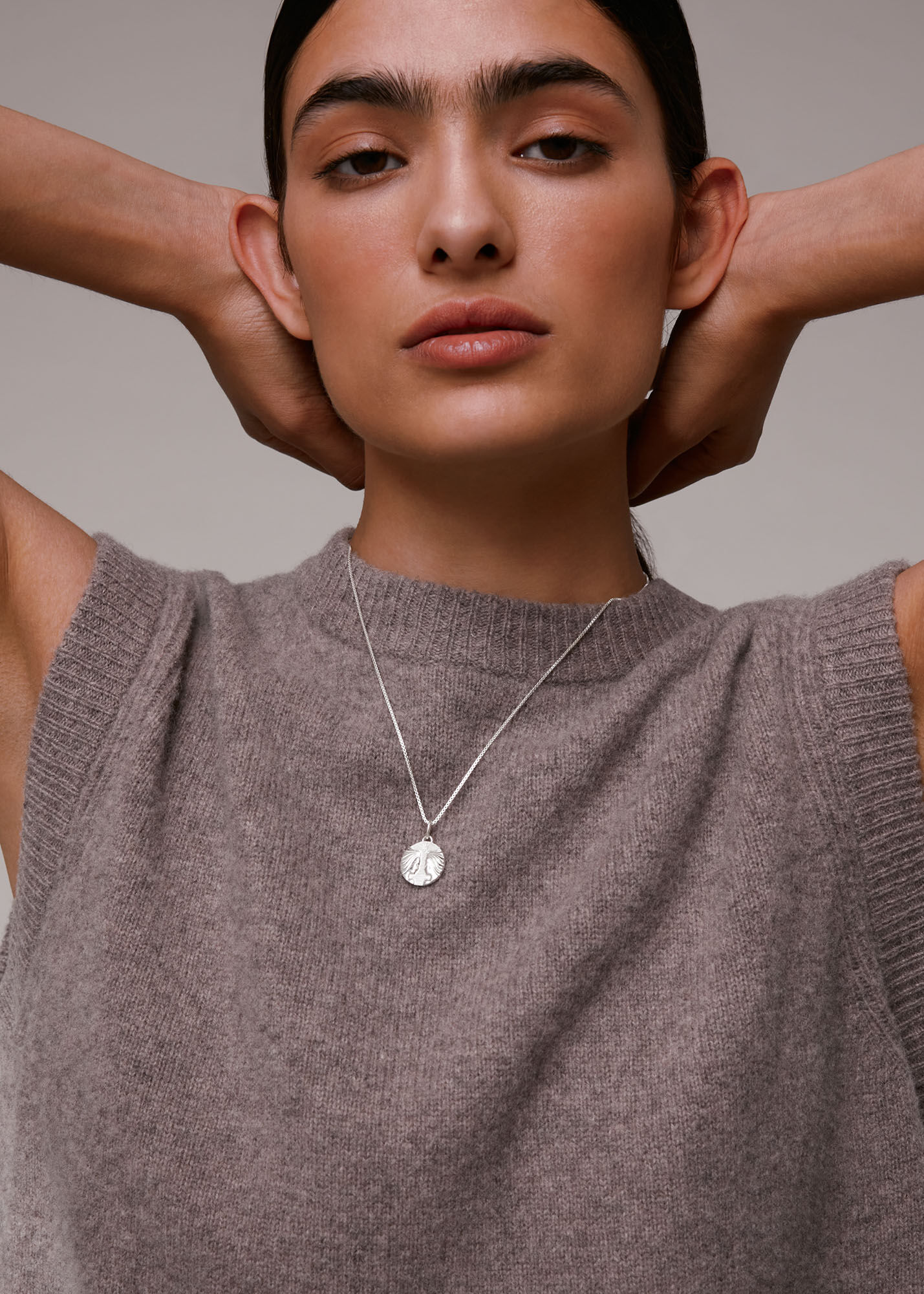 Silver gemini pendant sale