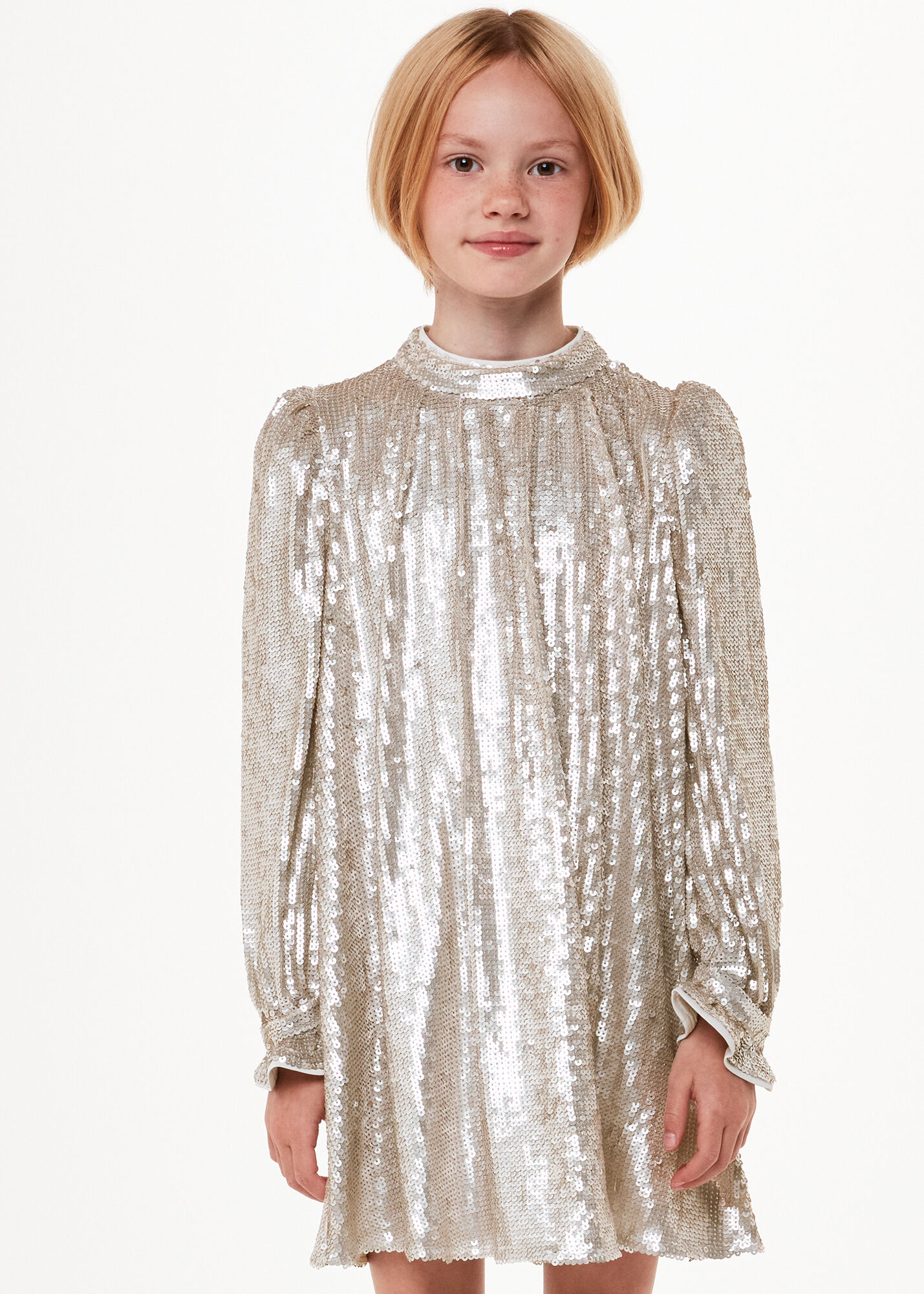 Whistles maia top sparkle wrap dress