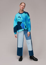 Tie Dye Cotton Sweatshirt