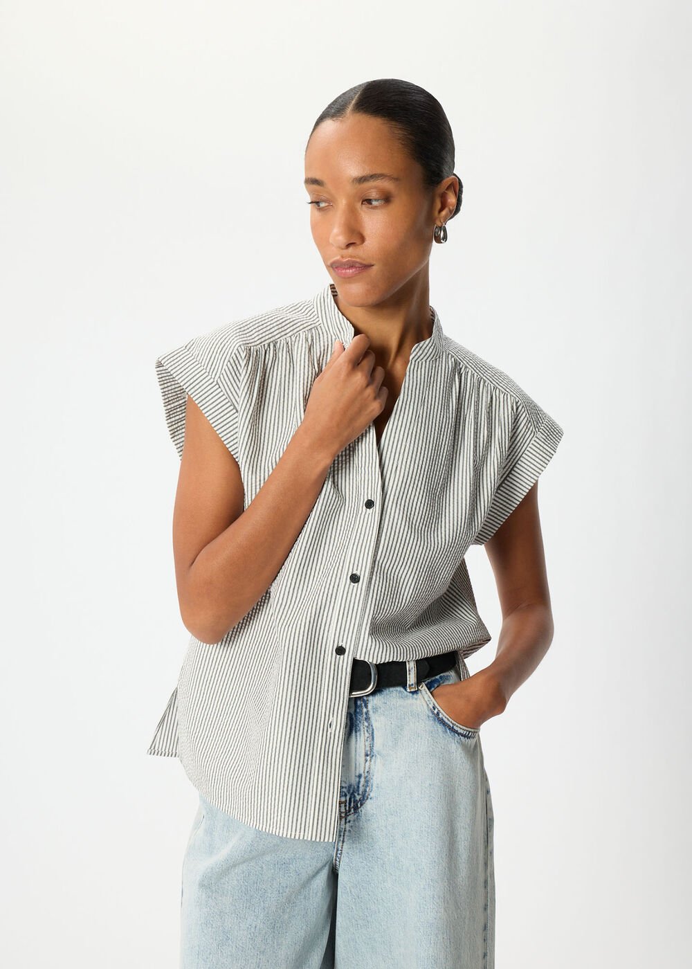 Seersucker Stripe Shirt