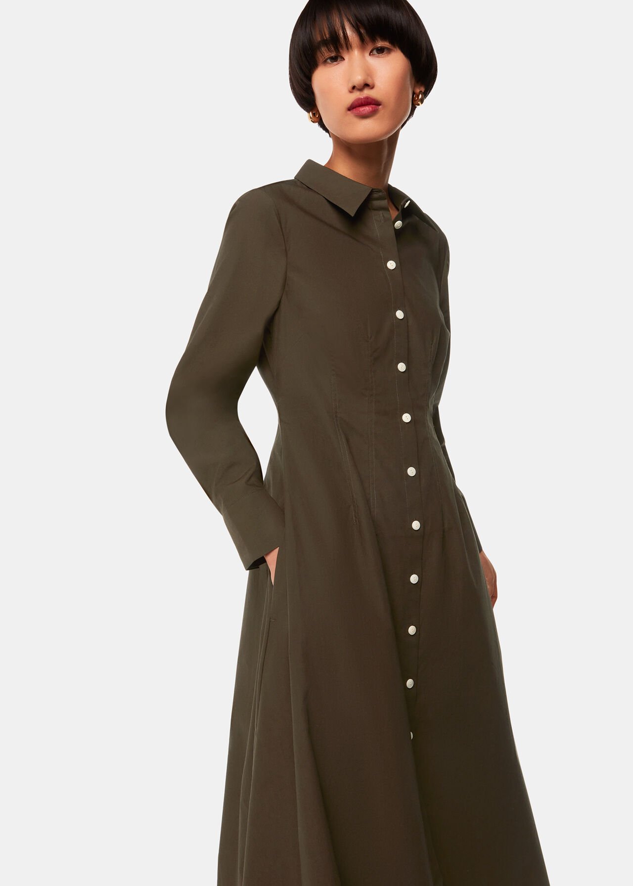 Jean Poplin Shirt Dress