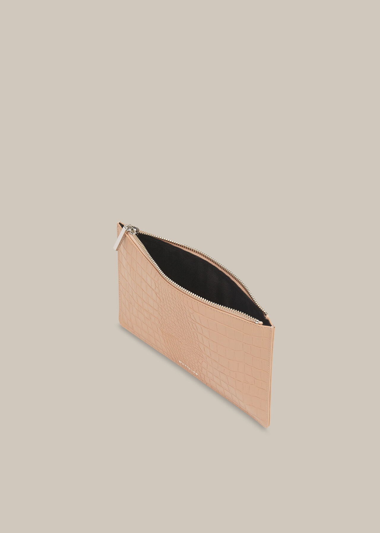 Matte Croc Small Clutch