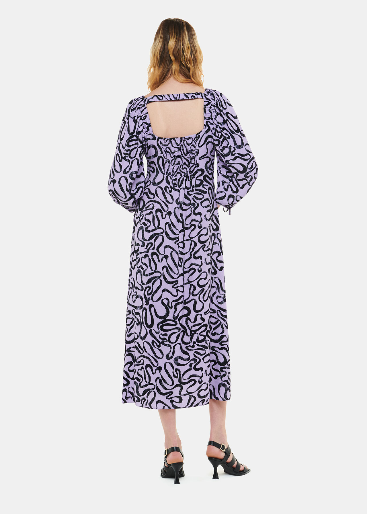 Georgie Ribbon Print Dress