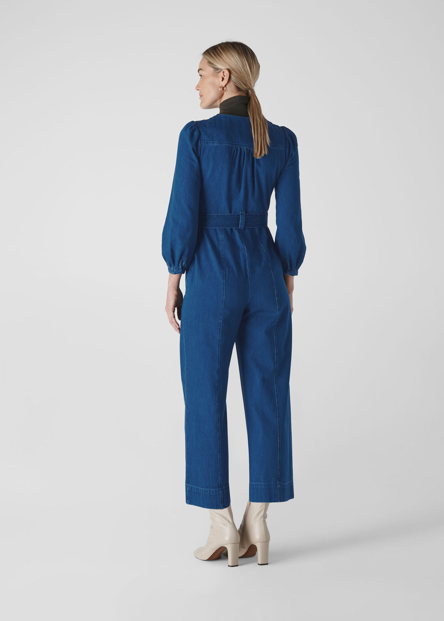 Denim Estelle Denim Jumpsuit WHISTLES