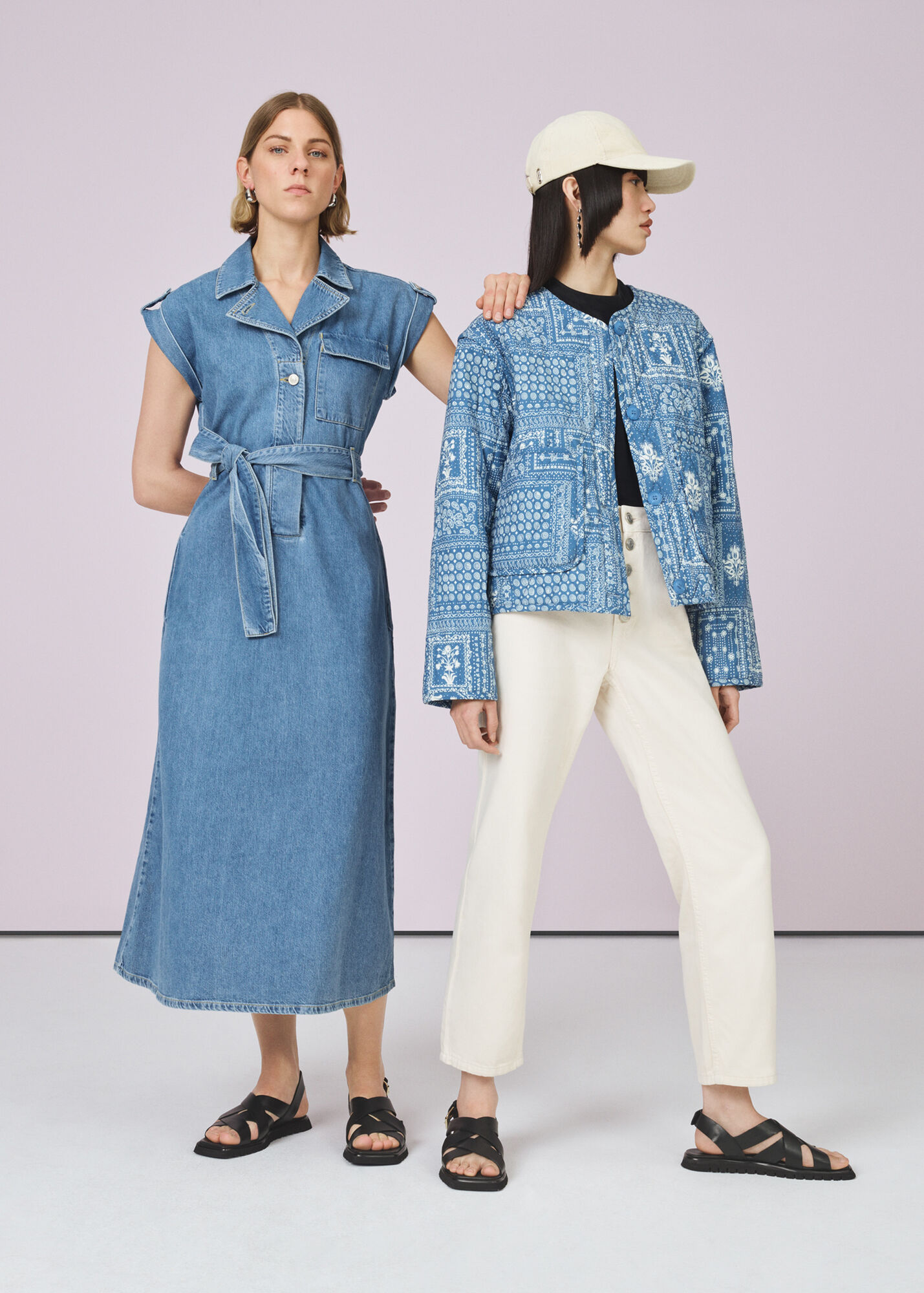 Multicolour Bandana Print Quilted Jacket WHISTLES