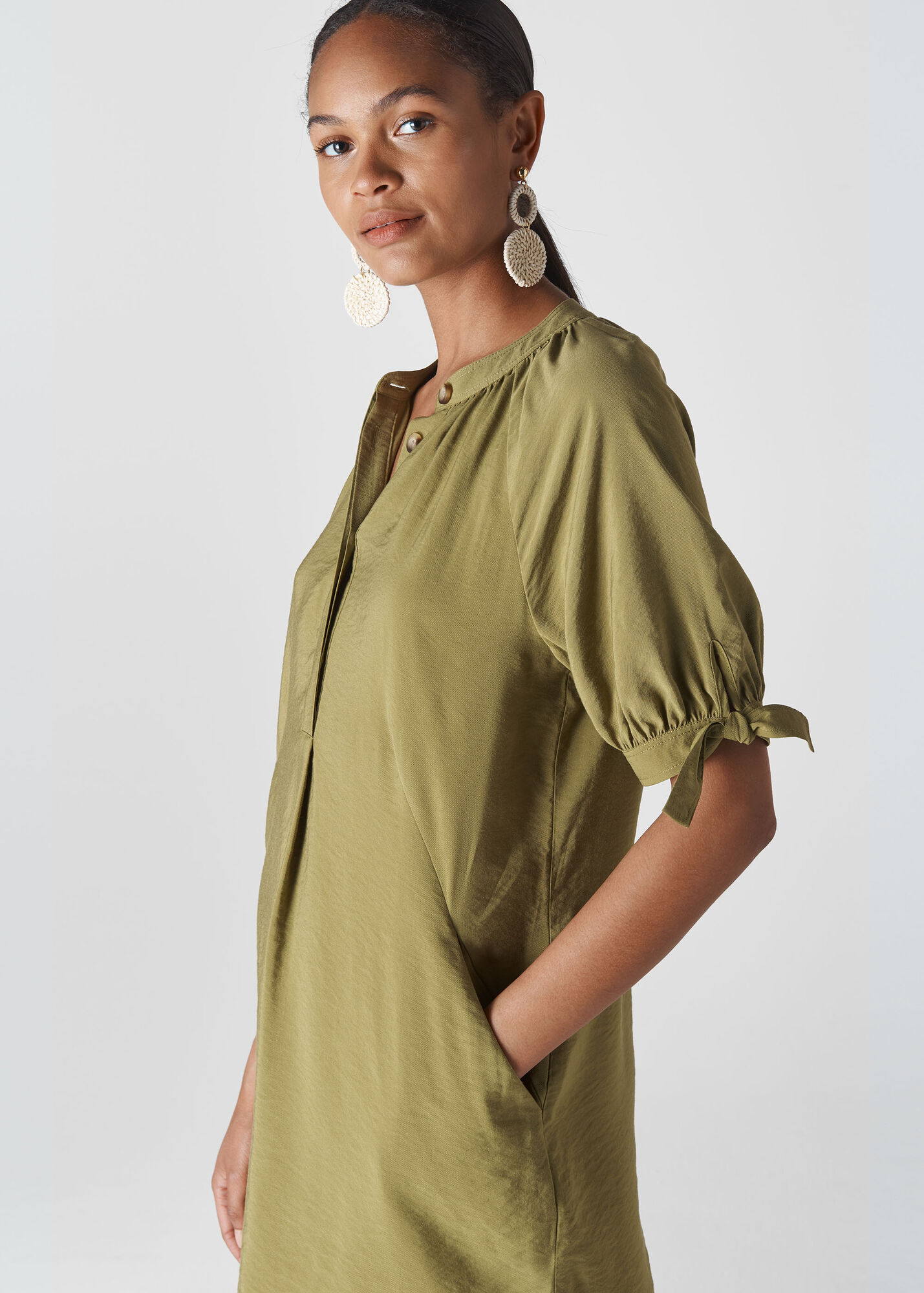 Olive Celestine Dress WHISTLES Whistles