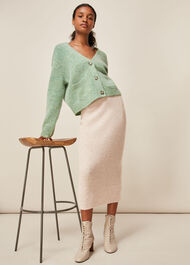 Ribbed Knitted Tube Skirt