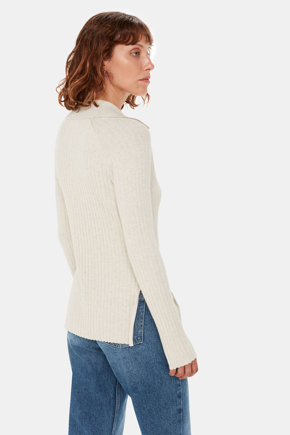Zip Polo Knit