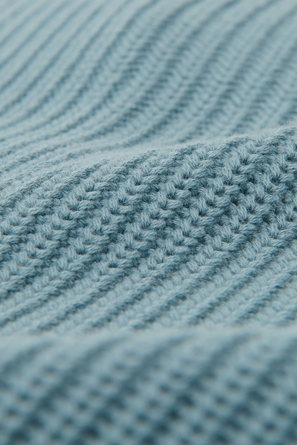 Blue V Neck Cotton Cardigan