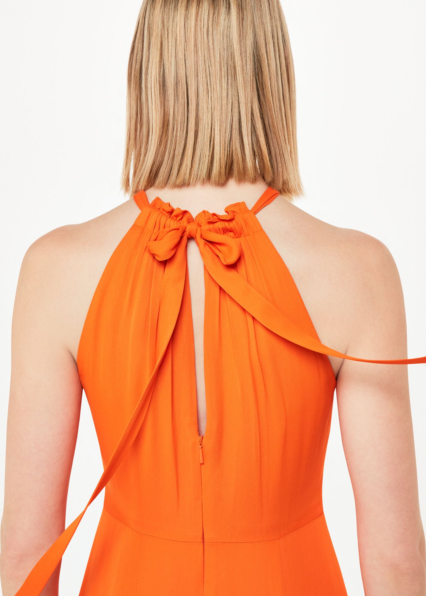 Whistles orange dress online